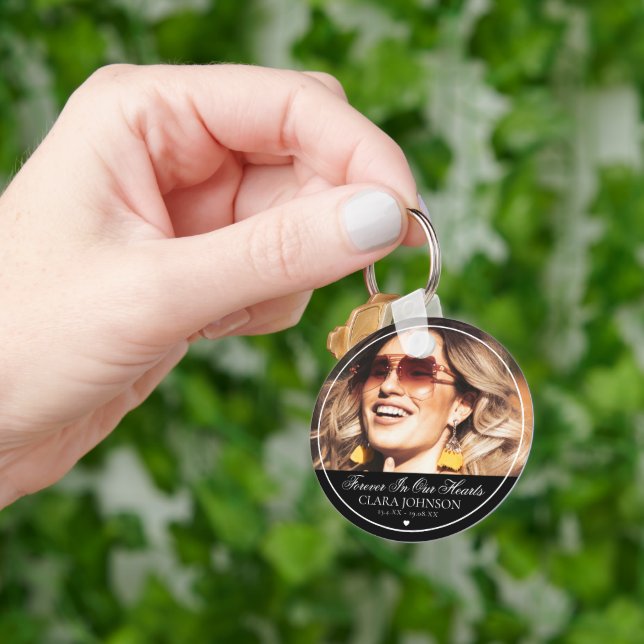 Llavero Elegante para siempre en nuestra foto conmemorativ (Mano)