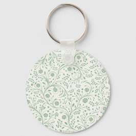 Llavero Elegante patrón floral botánico – Naturaleza minim