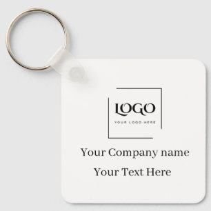 Llavero Elegante plantilla de su logo personalizada
