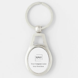 Llavero Elegante plantilla de tu logo personalizada