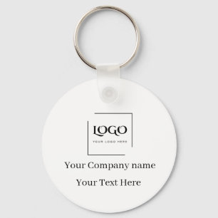 Llavero Elegante plantilla de tu logo personalizada