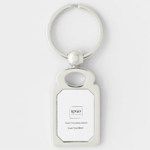 Llavero Elegante plantilla de tu logo personalizada