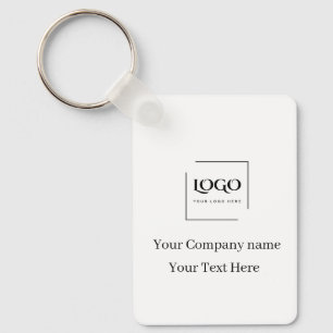 Llavero Elegante plantilla de tu logo personalizada