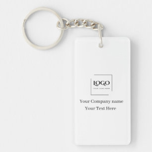 Llavero Elegante plantilla de tu logo personalizada