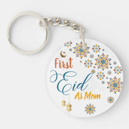 Llavero Elegante Primer Eid Mubarak Llamada Caligrafía Lun