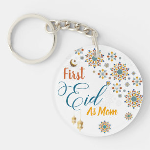 Llavero Elegante Primer Eid Mubarak Llamada Caligrafía Lun