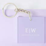 Llavero Elegante Profesional Simple Monograma Minimalista<br><div class="desc">Presentamos nuestra Elegante Colección Minimalista Profesional Simple Monograma: Eleva tu estilo con sofisticación atemporal y elegancia subestimada. Esta colección, elaborada con meticulosa atención a los detalles, presenta diseños minimalistas adornados con su monograma personalizado. Cada pieza exuda profesionalismo y refinamiento, perfecto para dar una impresión duradera en cualquier entorno. Desde la...</div>