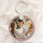Llavero Elegante Rosa polvoriento Rubor Photo Wedding Favo<br><div class="desc">Elegante Rosa polvoriento Rubor Photo Wedding Favor keychain</div>