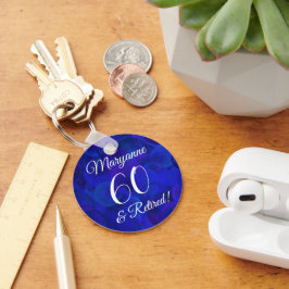 Llavero Elegante Royal Blue 60 y retiro jubilado
