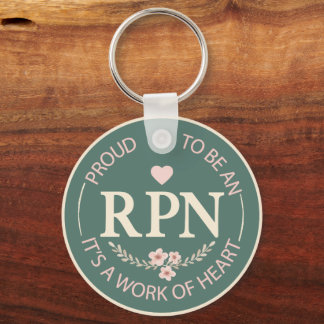 Llavero Elegante RPN Personalizado Floral
