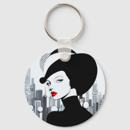 Llavero Elegante Uptown Chica New York High Society