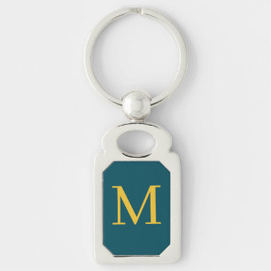 Llavero Elegante Verde Y Amarillo Personalizado