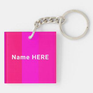 Llavero Elegante y Minimalista nombre personalizado en ros