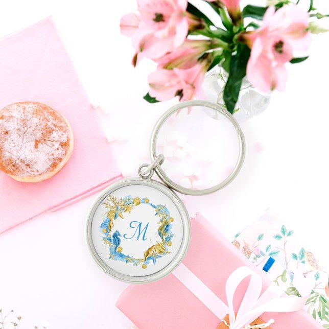 Llavero Elegante y sencillo Starfish and Shells Bridesmaid (Subido por el creador)