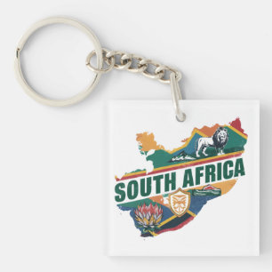 Llavero Elegante y vintage souvenir de Sudáfrica