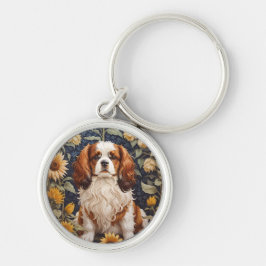 Llavero Elegantes girasoles Cavalier King Charles Spaniel