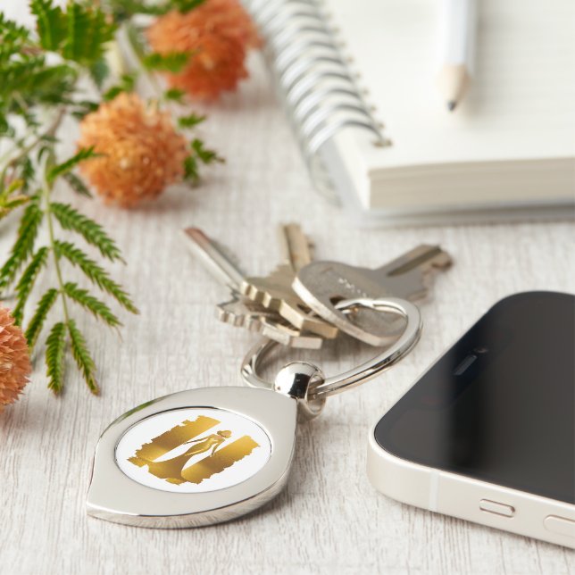 Llavero Elegantes Goldkleid (Lateral)