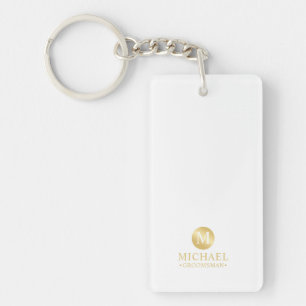 Llavero Elegantes Groomsmen Personalizados con Oro