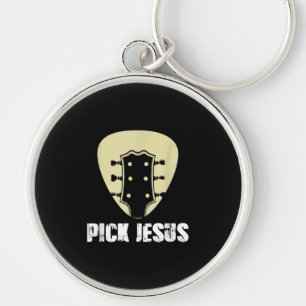 Llavero Elegir Jesús Músico Religioso Regalo Idea Guitarra