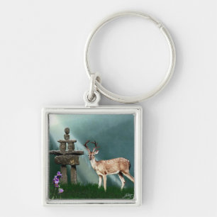 Llavero Elemento de regalo de Wild Deer e Inukshuk