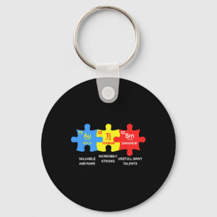 Llavero Elementos De Autismo Conciencia Periódica De Mesa 