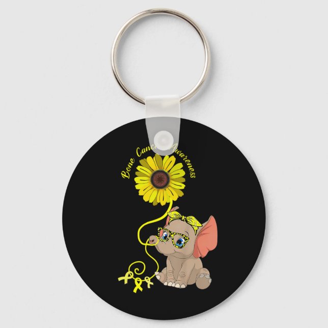 Llavero Elephant Brain Aneurysm Awareness Burgunbon (Anverso)