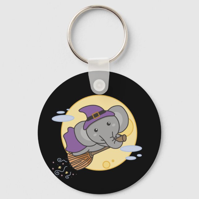 Llavero Elephant Halloween Brujas Niños Testigos Disfraces (Anverso)