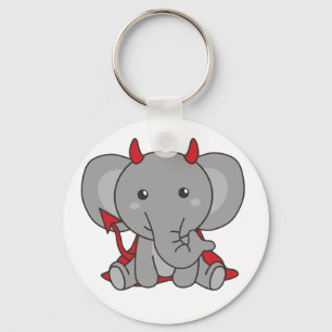 Llavero Elephant Halloween Cute Devil Kids Witts Costume