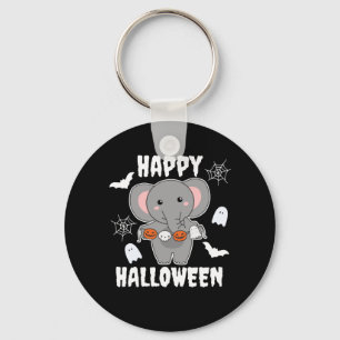 Llavero Elephant Happy Halloween Calabaza de barba