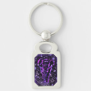 Llavero Elephant Keychain en la noche del Starry Pink Morp