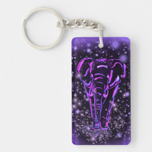 Llavero Elephant Keychain en la noche del Starry Pink Morp