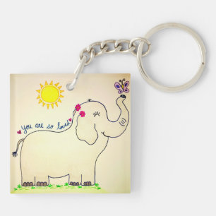 Llavero Elephant Keychain "Eres tan amado"