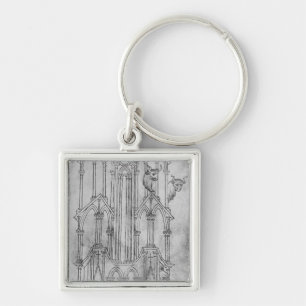 Llavero Elevación de la torre de la catedral de Laon