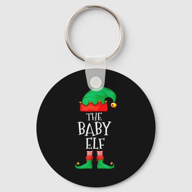 Llavero Elf Family Christmas Funny The Baby Elf Sweater Bo (Anverso)