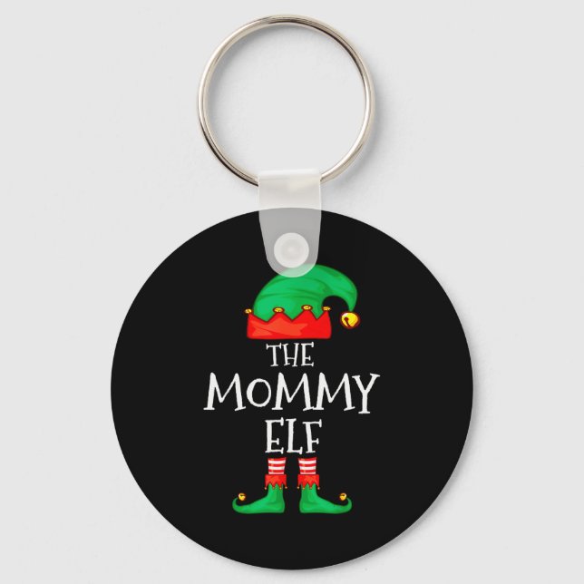Llavero Elf Family Christmas Mommy Mom Mother Mama Elf Swe (Anverso)