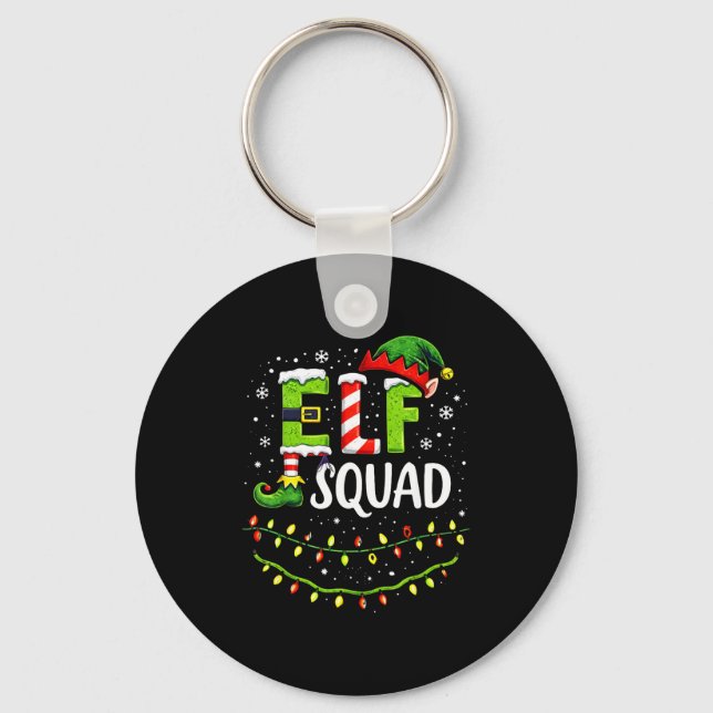 Llavero Elf Squad Christmas Lights Matching Holiday Crew  (Anverso)