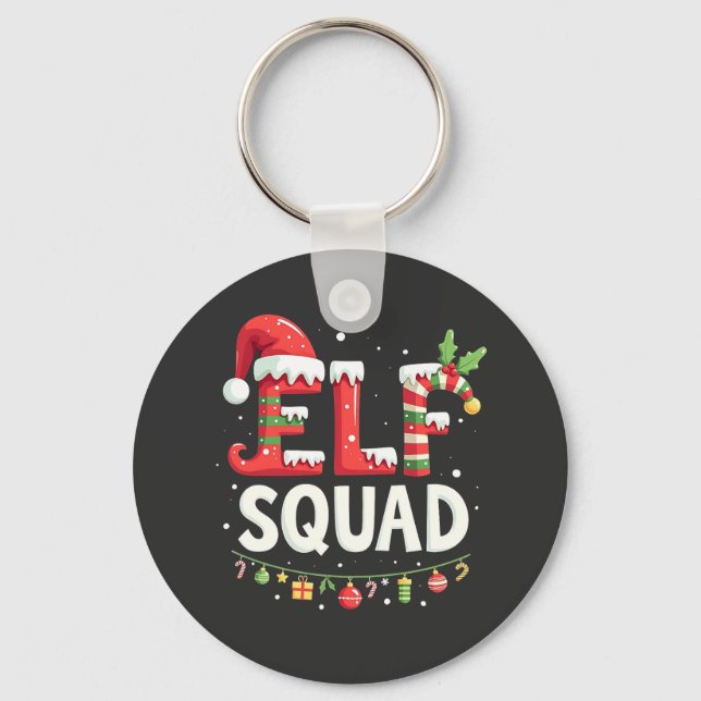 Llavero Elf Squad Funny Matanza Navidades (Anverso)