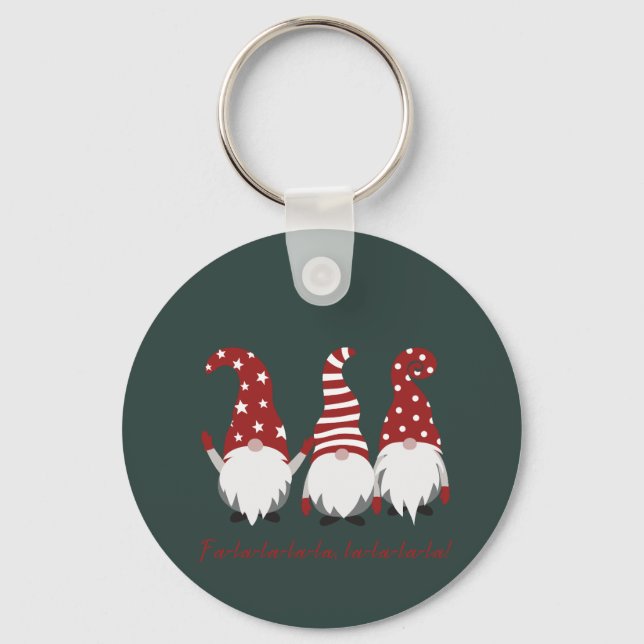 Llavero Elfos en Gorras Fa La La keychain (Anverso)