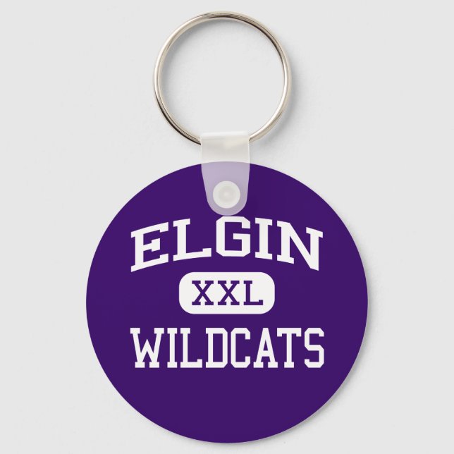 Llavero Elgin - Wildcats - Escuela Superior Elgin - Elgin  (Anverso)