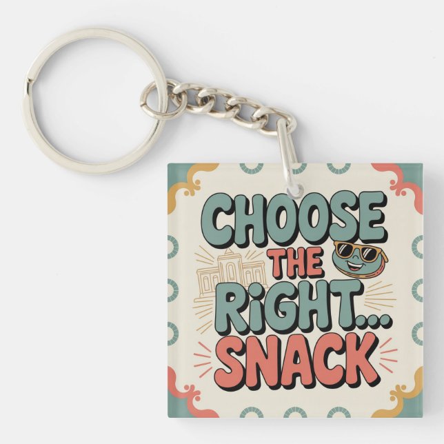 Llavero Elige el Snack Correcto (Frente)