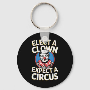 Llavero Elige Un Payaso Esperando Que Un Circo Impete A Tr