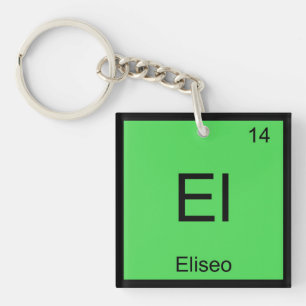 Llavero Eliseo Nombre Elemento Químico Tabla periódica