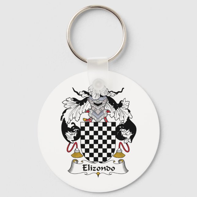 Llavero Elizondo Family Crest (Anverso)