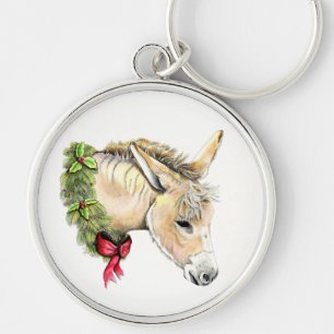 Llavero Ella el burro de Navidad