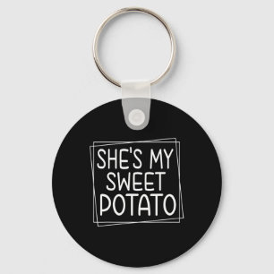 Llavero Ella es mi batata dulce y el día de gracias