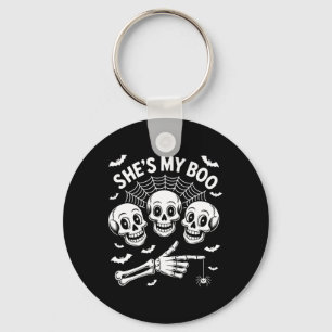 Llavero Ella es mi Boo Skeleton Parejas coincidiendo con e