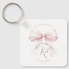 Llavero Ella está atando el nudo Despedida de soltera