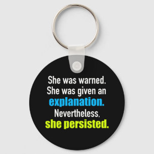 Llavero Ella persistió Elizabeth Warren