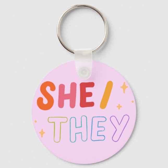 Llavero Ella/They Keychain (Anverso)
