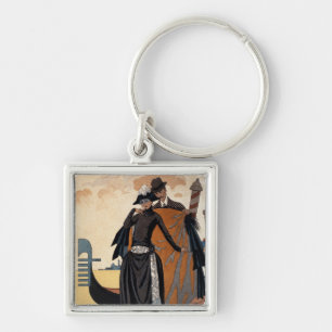 Llavero Ella y él, moda Illustration, 1921 (pochoir p